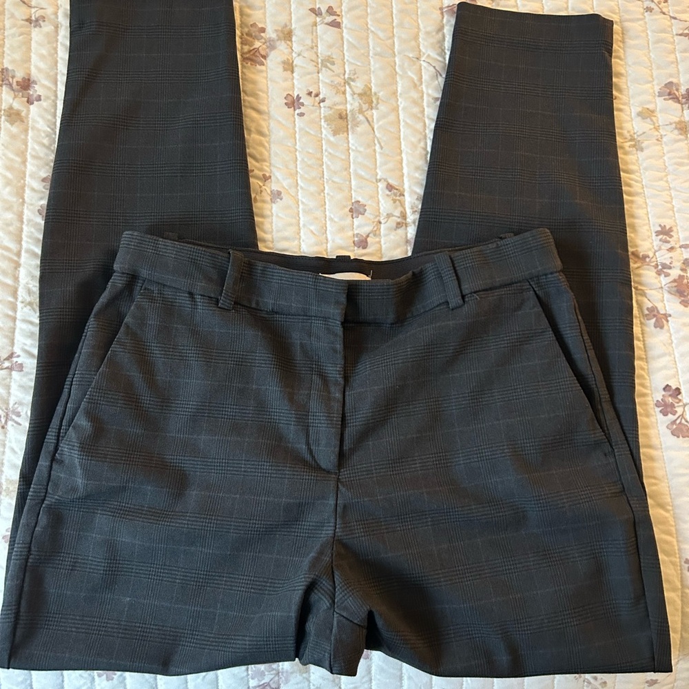 H&M Charcoal Textured Trousers